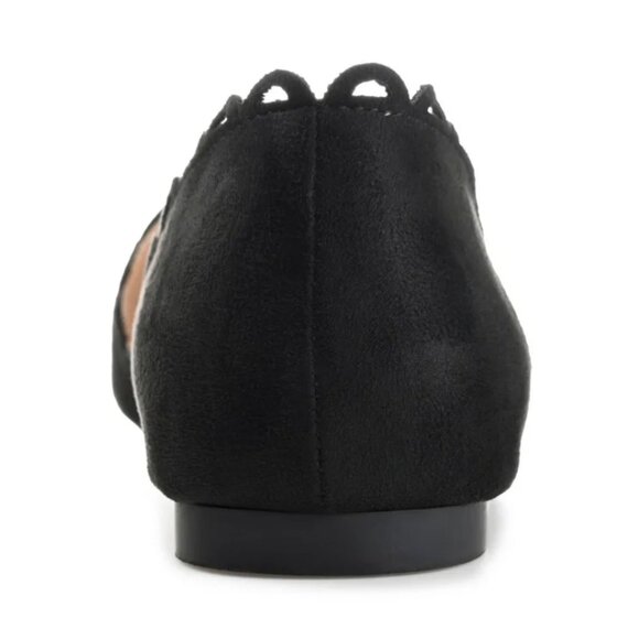 Journee Collection Womens Jezlin Slip On Almond Toe Ballet Flats size 11M, Black - Picture 3 of 6